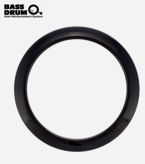 Bass Drum O's 4" Black round HBL4